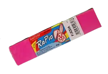 Plastilina Escolar Fucsia Fluorescente- Rapid 65gr