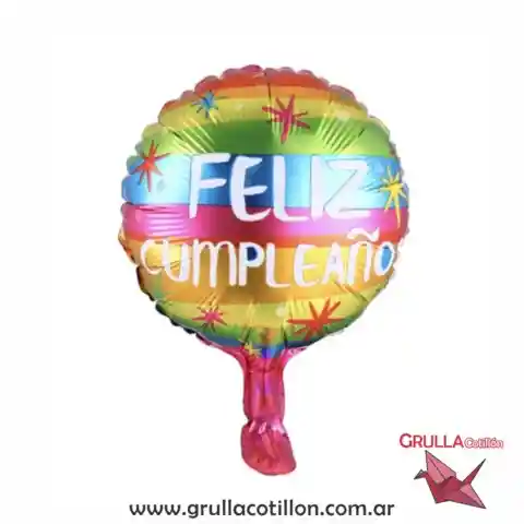 Globo Feliz Cumpleaños 10 Pulgadas