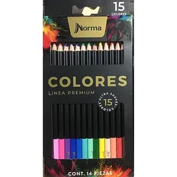 Color Norma Linea Premium X 15 Colores Unipunta