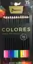 Color Norma Linea Premium X 15 Colores Unipunta