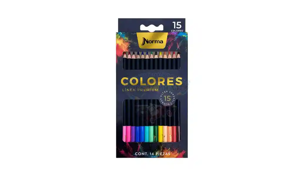 Color Norma Linea Premium X 15 Colores Unipunta