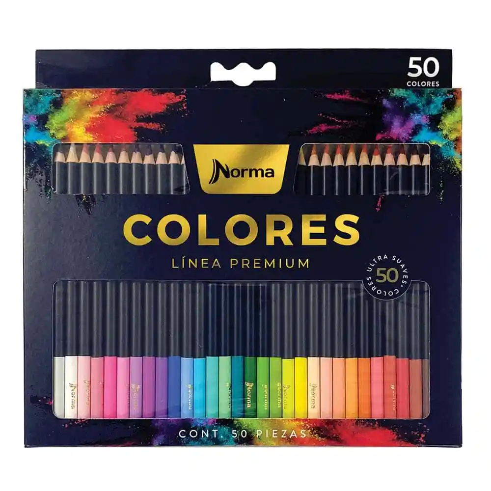 Color Norma Linea Premium X 50 Colores Unipunta