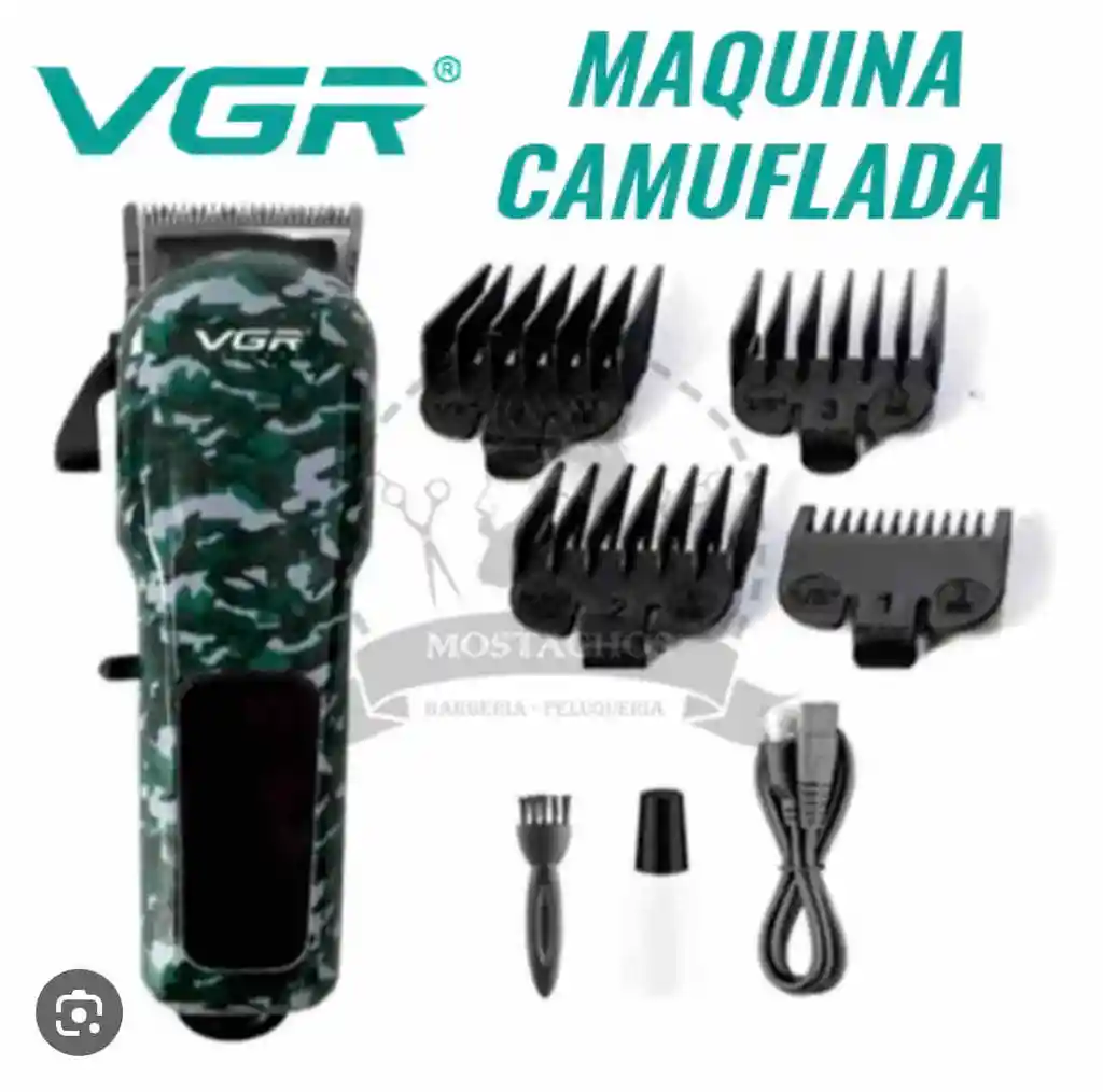 Máquina Peluquera Diseño Camuflada Vgr-665