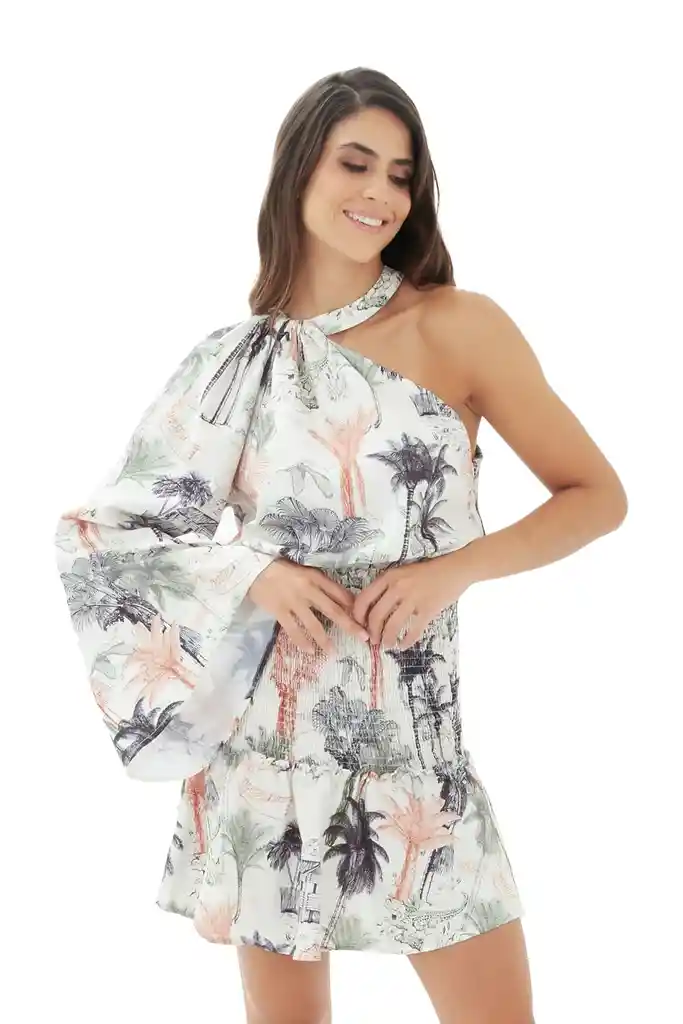 Vestido Corto Shine On Memory Marfil M