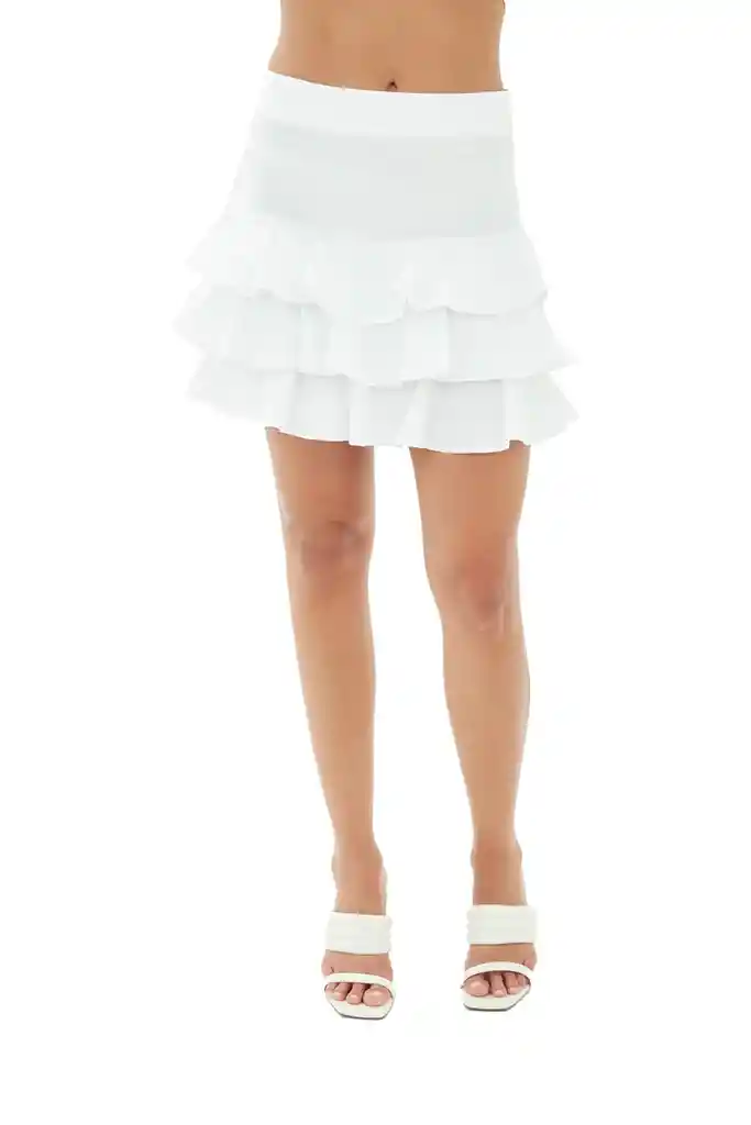Falda Corta Effie Marfil S