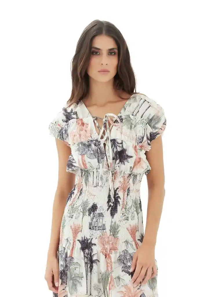 Vestido Carlota Memory Marfil M
