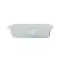 Recipiente Plastico Rectangular 0.35l Blanco