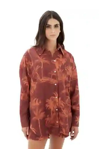 Camisa Rosewood Mare Terracota M