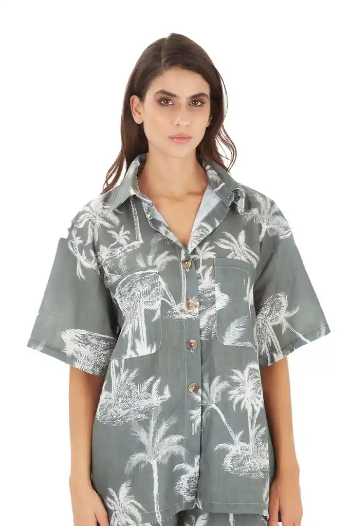 Camisa Calypso Mare Verde M