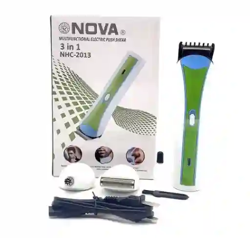 Maquina Afeitadora Patillera Inalambrica Recargable 3 En 1 Nova