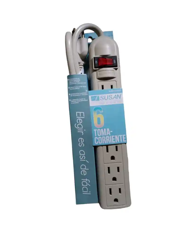 Multitomas Electrico Susan 6 Entradas Con Protección
