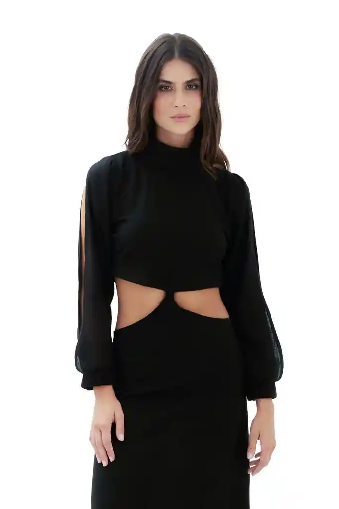 Vestido Largo Luminosity Negro S