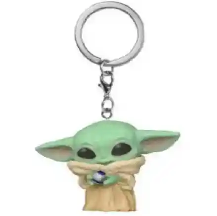 Llavero Funko Pop: Star Wars Baby Yoda Con Perilla De Contro