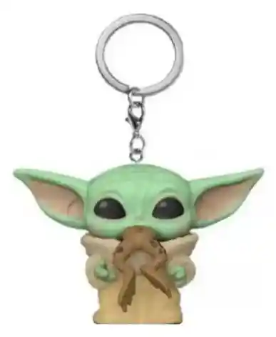 Llavero Funko Pop: Star Wars Baby Yoda Con Rana