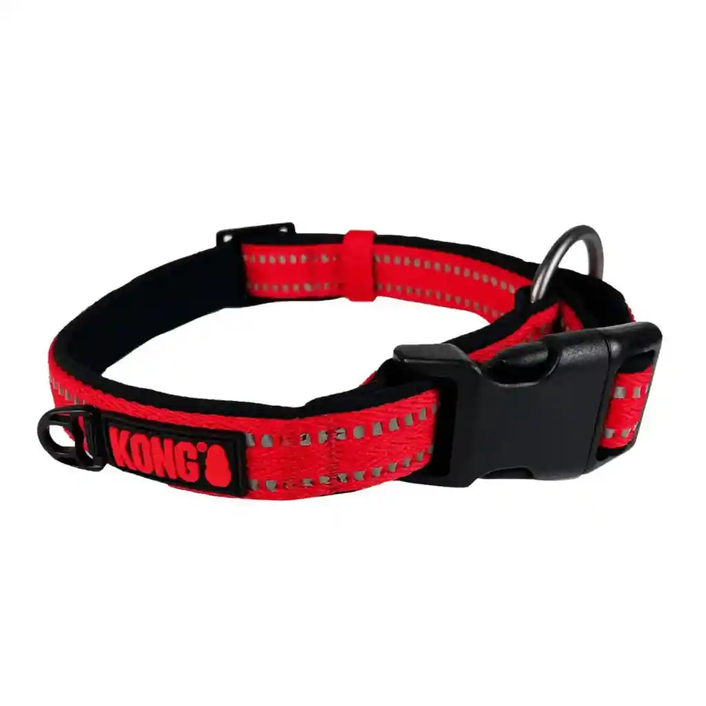 Collar Para Perro Kong Medium Color Rojo 35-50 Cm