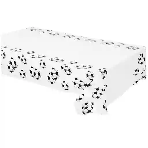 Mantel Plastico Tipo Tela Futbol Fiesta