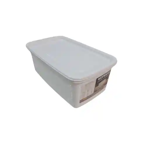 Recipiente Plastico Rectangular Para Congelacion 4l Blanco