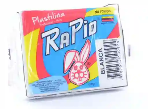 Plastilina Escolar Blanca - 200gr Rapid