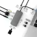 Adaptador Multi-puerto Usb Tipoc Dock Hub A Hdmi Lan 10 En 1