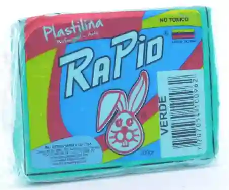 Plastilina Escolar Verde - 200gr Rapid