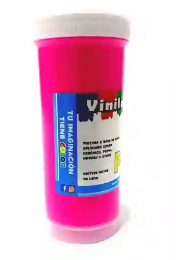 Pintura Payasito Vinilo Acrilico Color Fluorescentes Fucsia 125 Gr