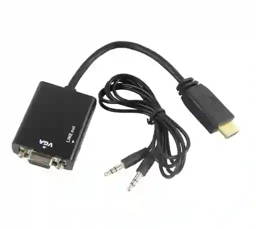 Adaptador Hdmi A Vga Con Audio