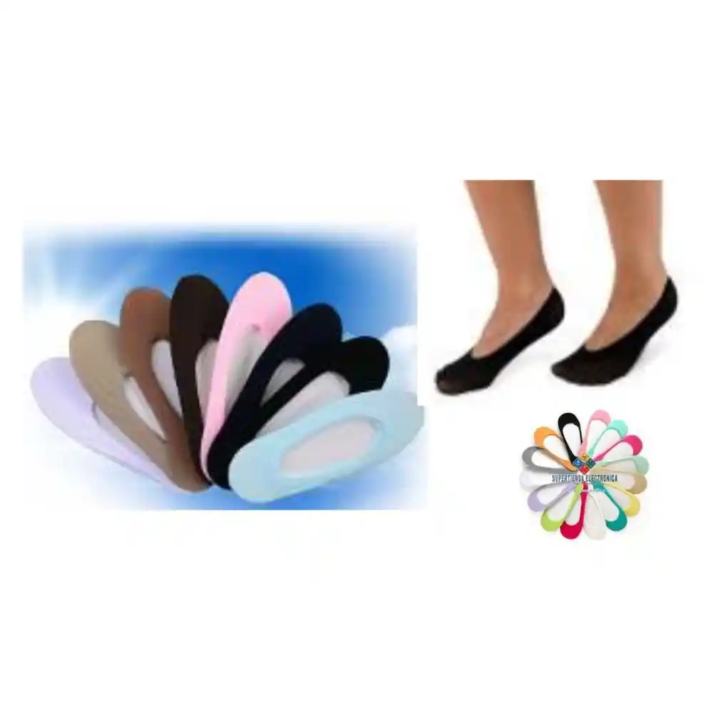Medias Baletas Invisibles Kit X 6 Unidades