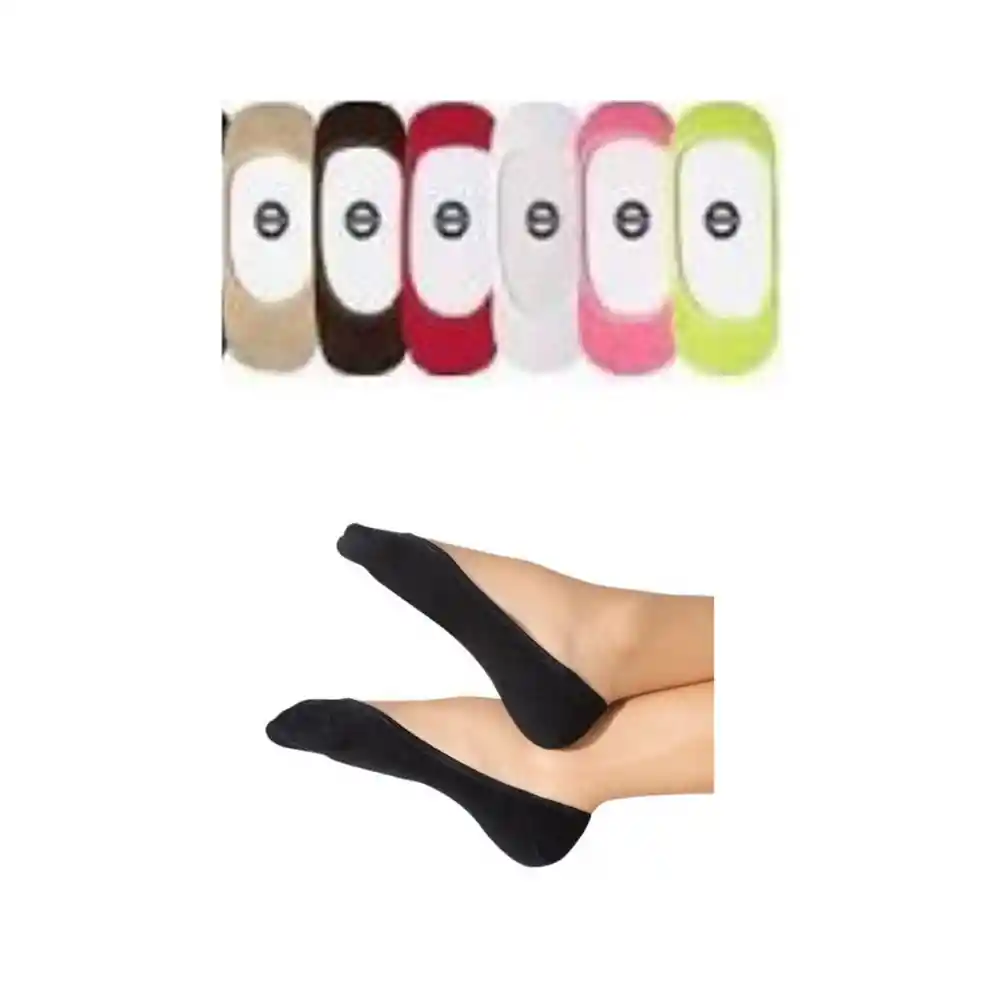 Medias Baletas Invisibles Kit X 6 Unidades