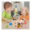 Cubo Bloques De Construcción Montessori Con Reloj Para Niños