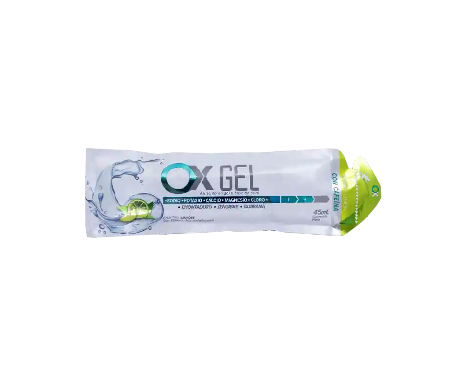 Ox Gel Limon Cafeína Caja X 15 Unidades