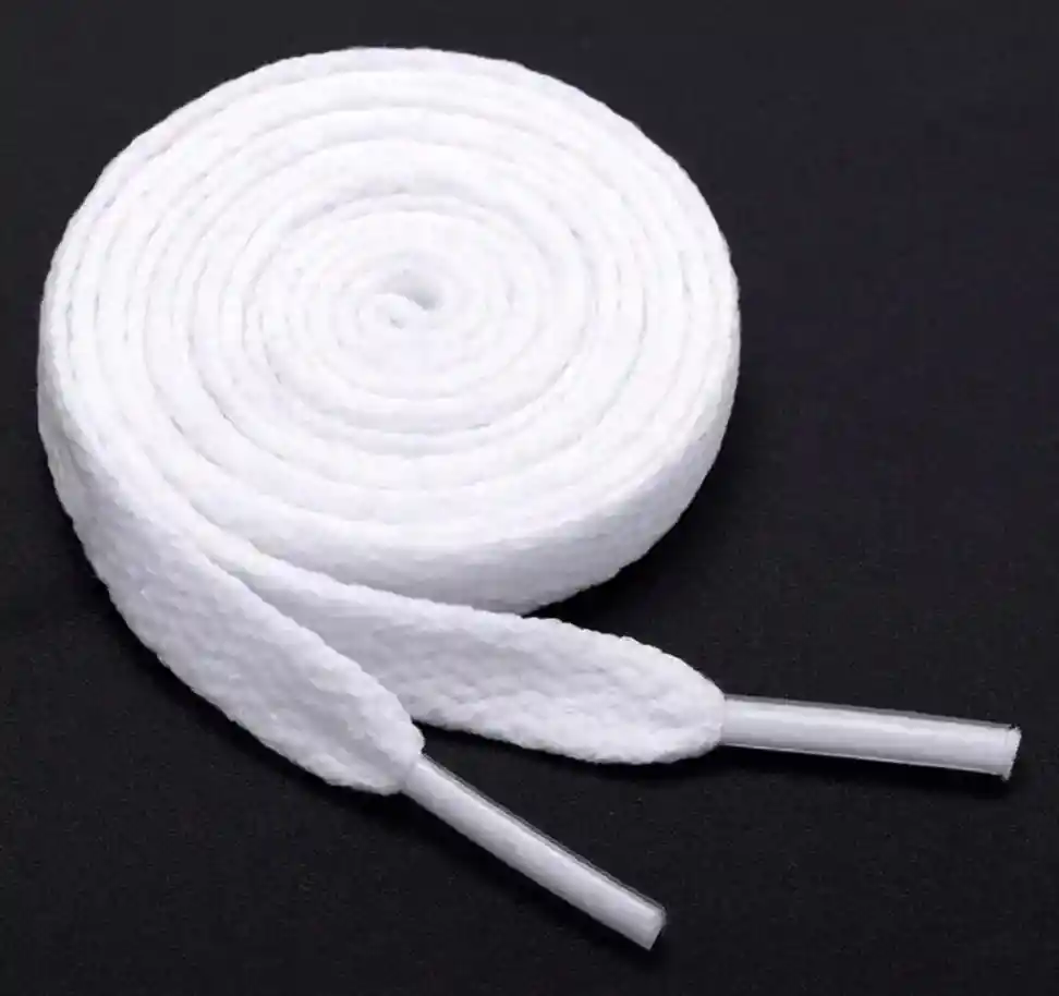 Cordones Para Zapatos Planos De 150 Cm, Color Blanco