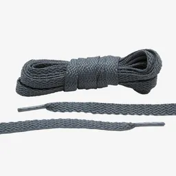 Cordones Para Zapatos Planos De45 Cm, Color Gris