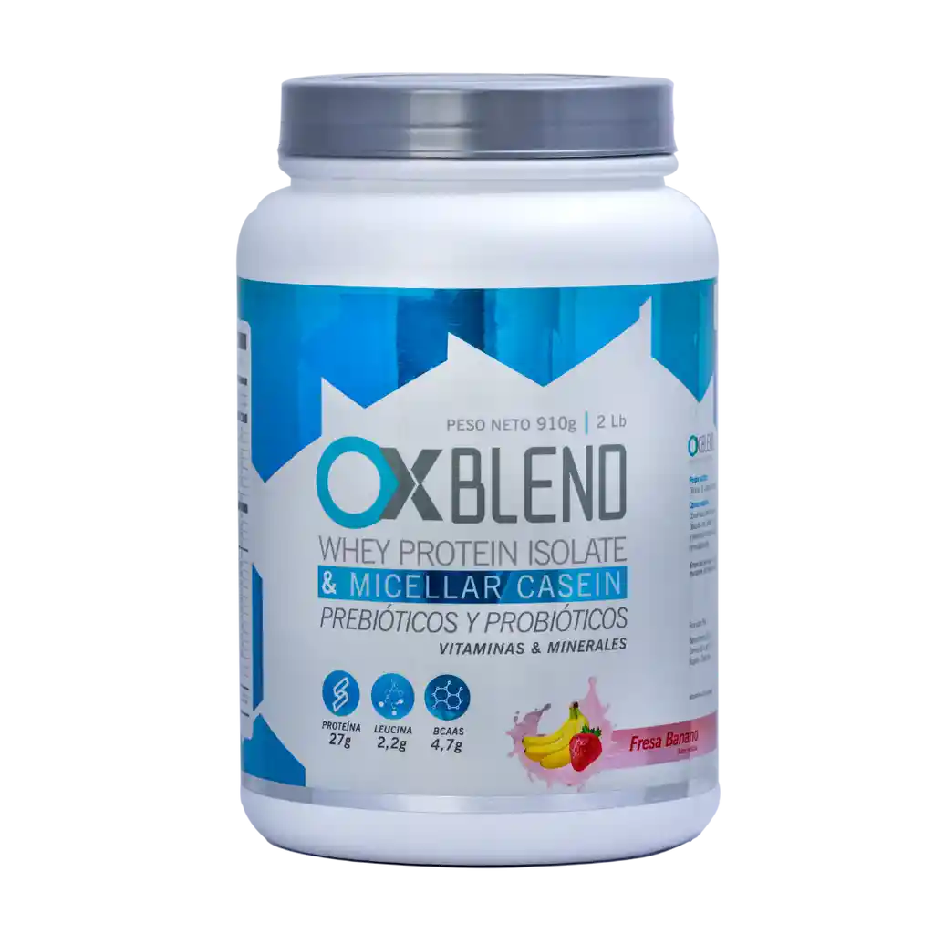 Proteína Ox Blend Fresa Banano 910g