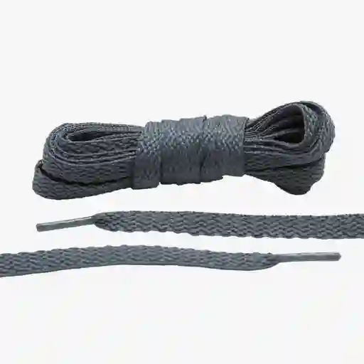 Cordones Para Zapatos Planos De 90 Cm, Color Gris