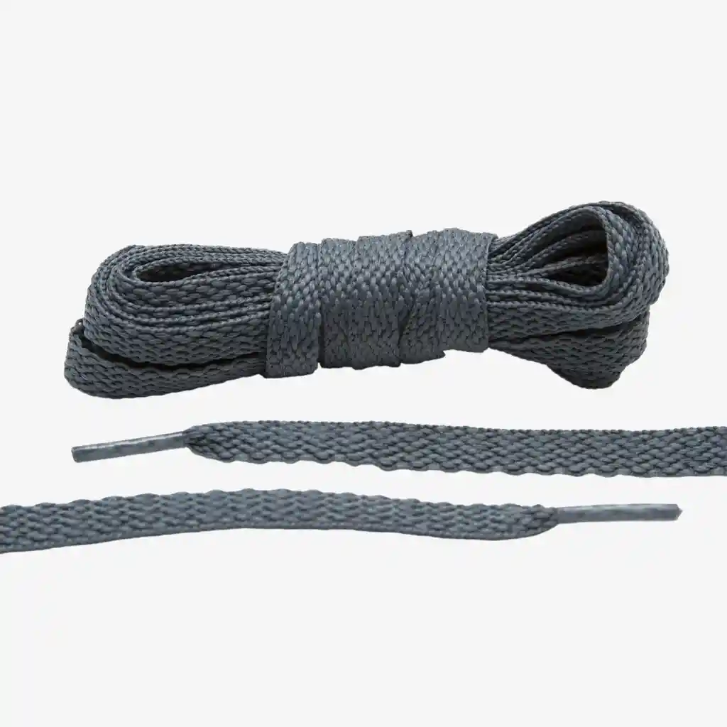 Cordones Para Zapatos Planos De 120 Cm, Color Gris