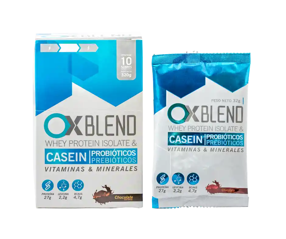 Proteína Ox Blend Chocolate Caja X 10 Sobrs