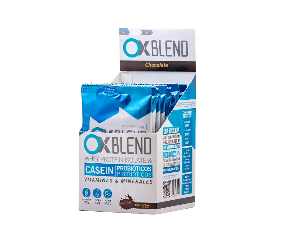 Proteína Ox Blend Chocolate Caja X 10 Sobrs