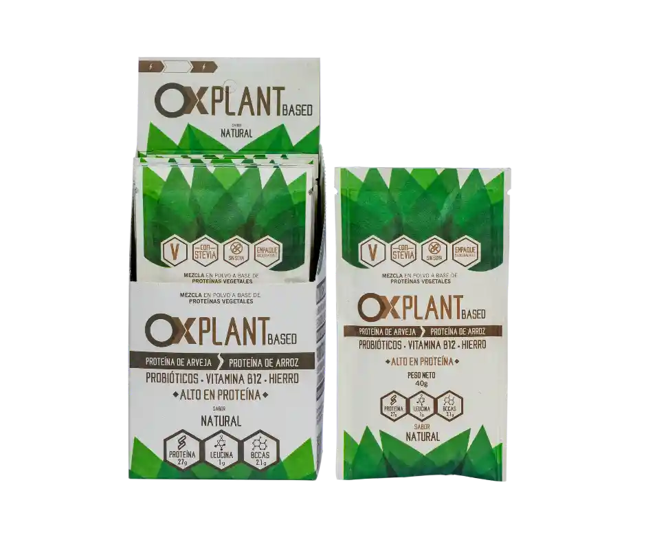 Proteína Vegana Ox Plant Based Natural X 10 Sobres