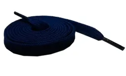 Cordones Para Zapatos Planos De 45 Cm, Color Azul Oscuro