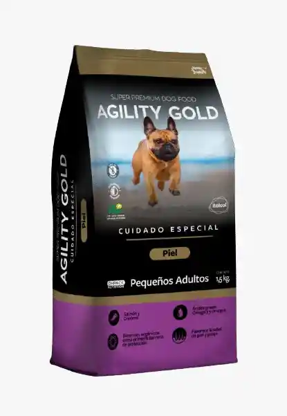 Agility Gold Pequeños Adultos Piel 1.5kg