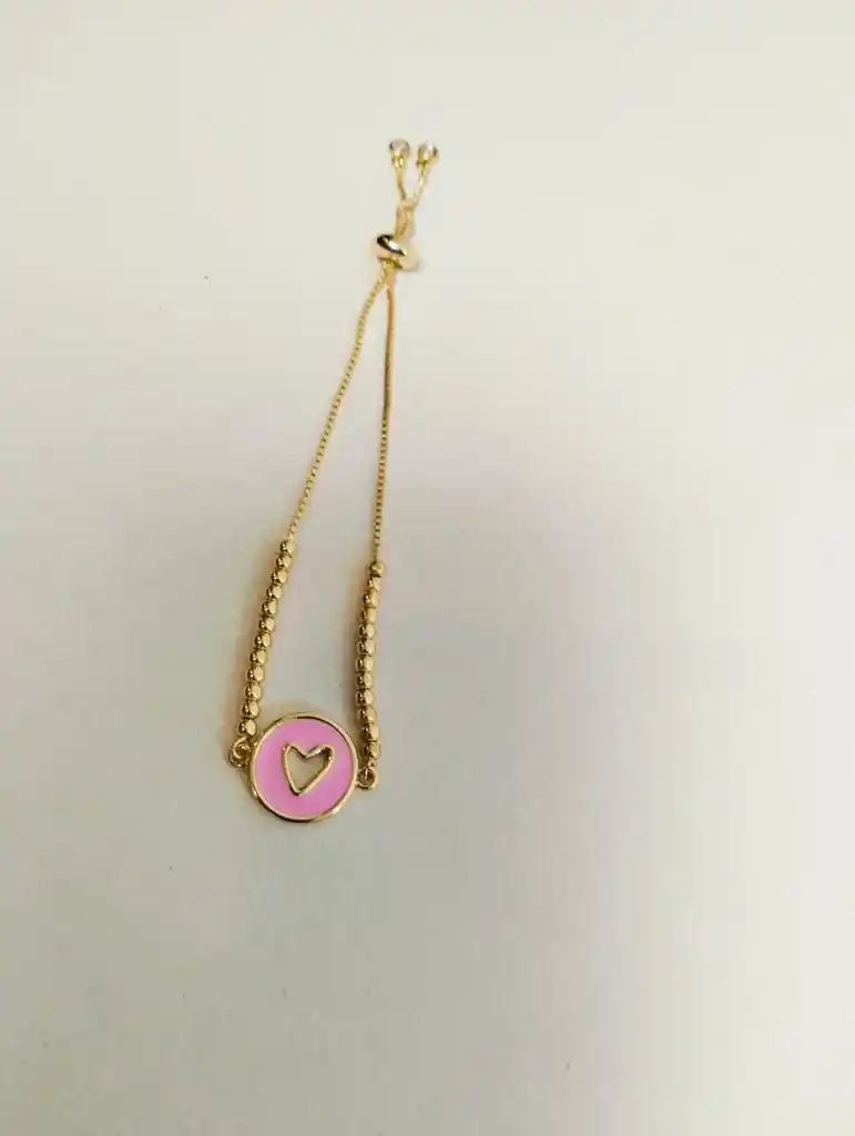 Pulsera Corazon Ajustable Para Mujer