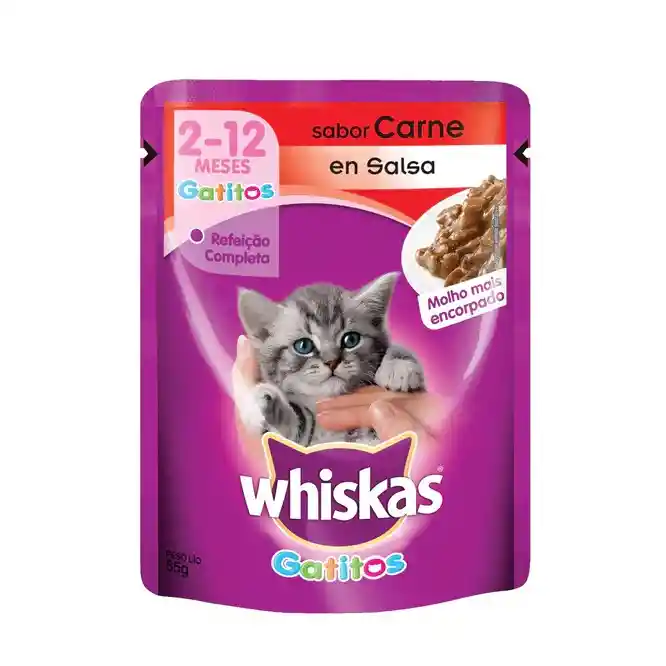 Whiskas Alimento Para Gatito Sabor Carne