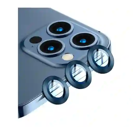 Aro Lentes Protector Camara Iphone 14 Pro Max Azul
