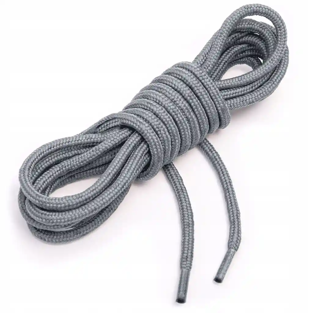 Cordones Para Zapatos Redondos De 150 Cm, Color Gris