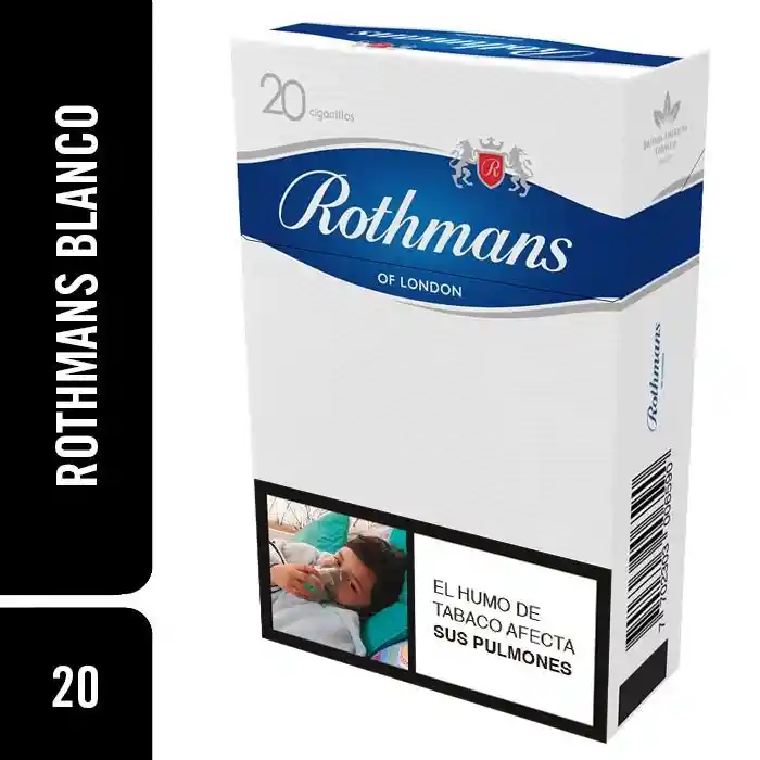 Rothmans Blanco Cigarrillos 20 Und