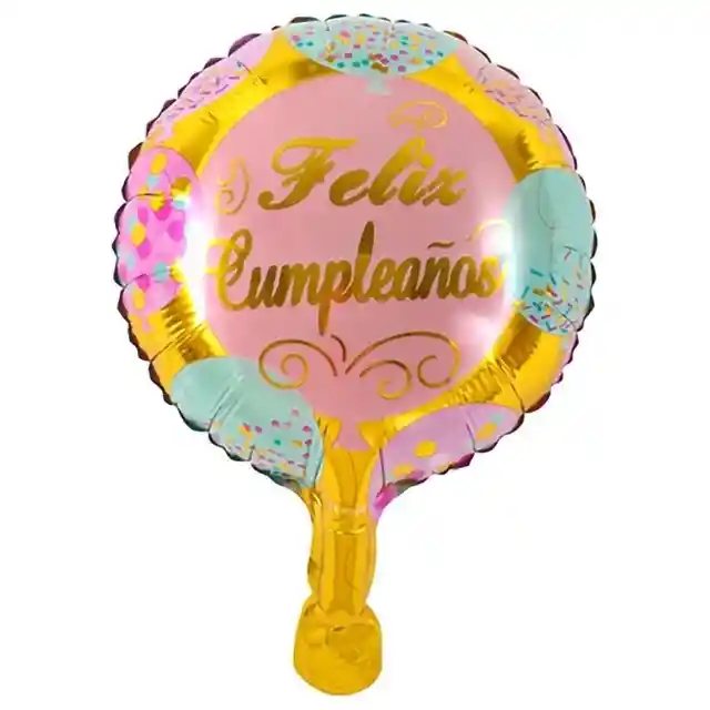 Globos De Helio Redondos De Feliz Cumpleaños 10 Pulgada