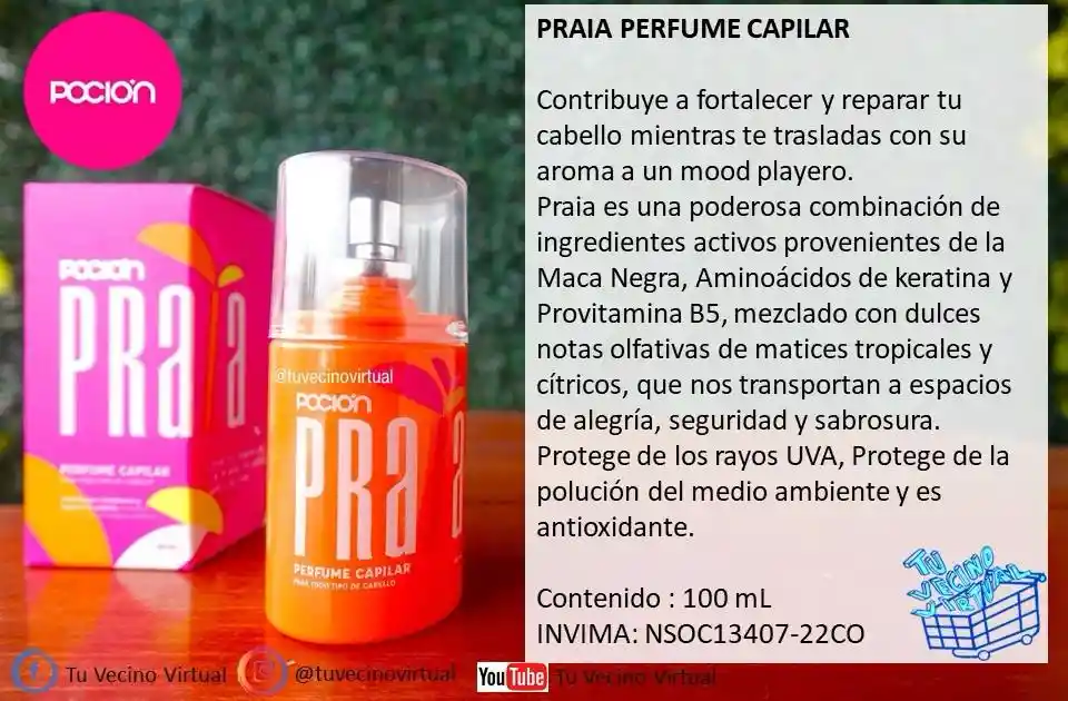 Praia Perfume Capilar La Poción