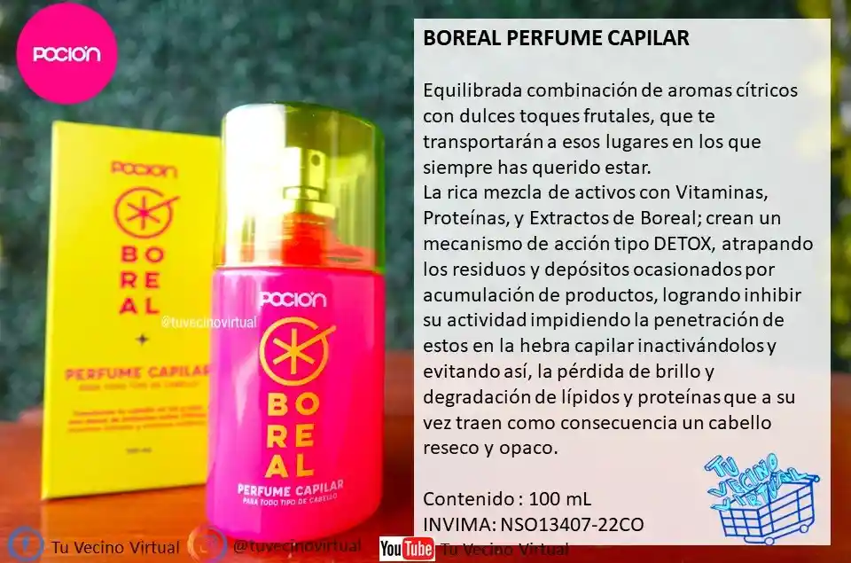 Perfume Capilar Boreal Y Praia - La Poción