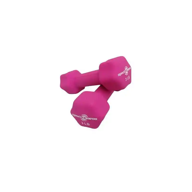 Mancuernas X 2 En Neopreno 3lb (estrella)sportfitness
