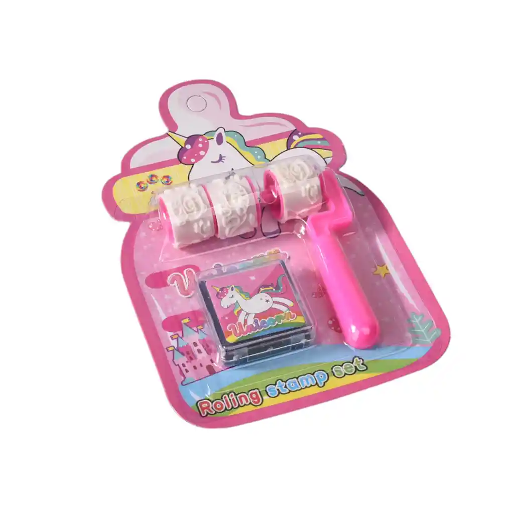 Kit De Sellos Con Rodillo Para Niños Dim: 11x16x2